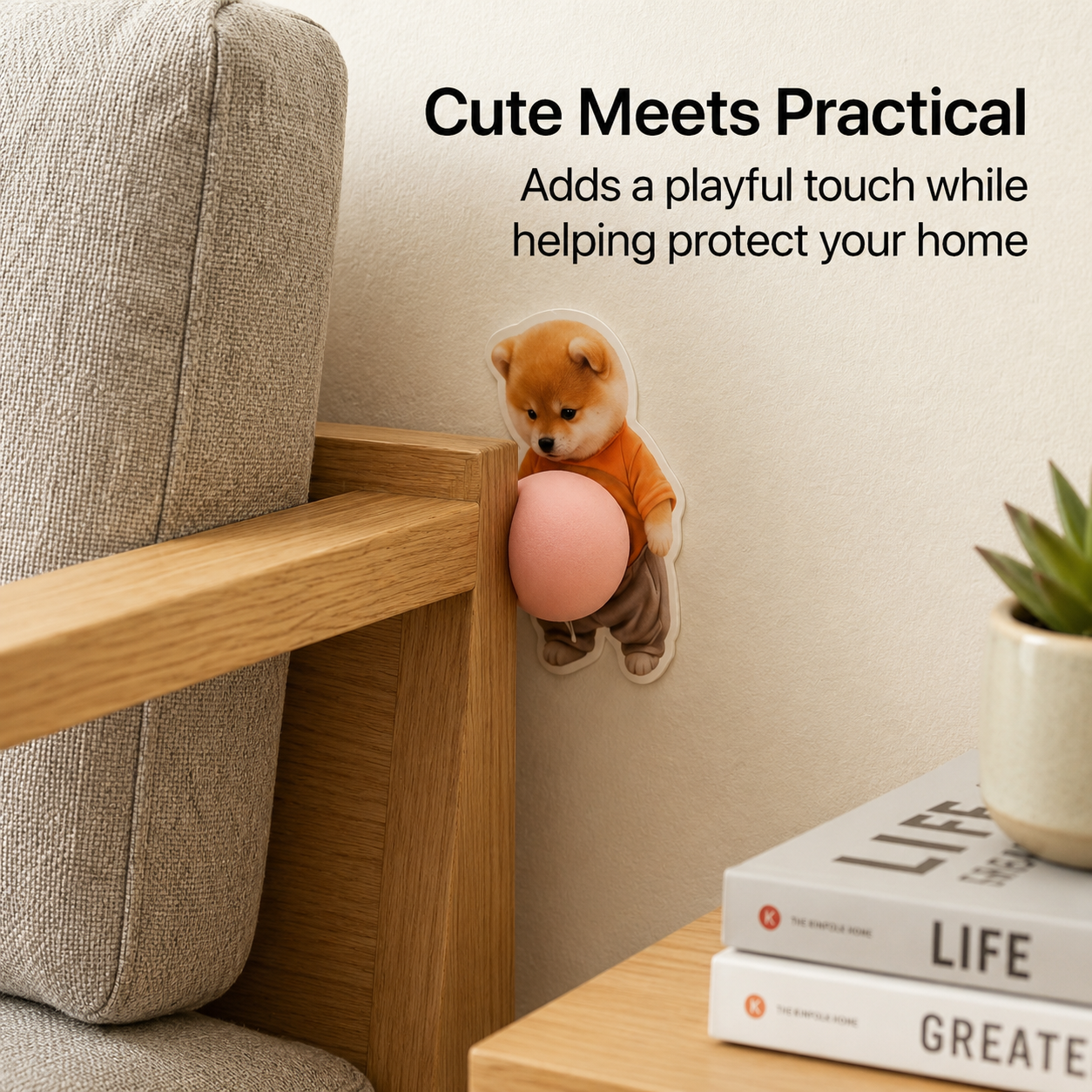 3D SquishyPup™ – The Cutest Stress Buster and Door Protector (Pack of 4 pcs)