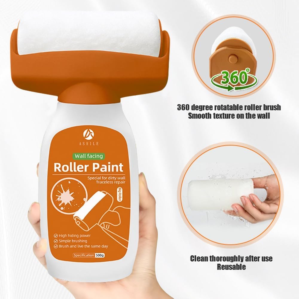 Shinebox™ DIY Wall Repair Roller - White